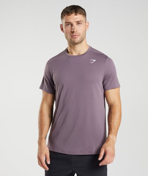 Men's Gymshark Arrival T-Shirts Purple | NZ 2TICMQ